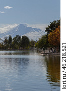 Beautiful view of the city of Yerevan and Mount Ararat, Armenia. Стоковое фото, фотограф Evgenia Shevardina / Фотобанк Лори