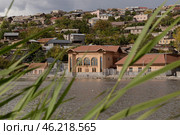 Beautiful view of Yerevan lake Vardavar and Sari-tah area, Armenia. Стоковое фото, фотограф Evgenia Shevardina / Фотобанк Лори