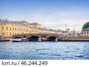 Прачечный мост, река Фонтанка, Санкт-Петербург. Стоковое фото, фотограф Baturina Yuliya / Фотобанк Лори