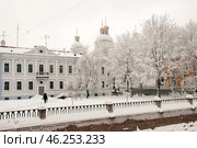 Зима в Санкт-Петербурге. Семимостье (2010 год). Стоковое фото, фотограф Александр Алексеев / Фотобанк Лори