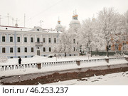 Зима в Санкт-Петербурге. Семимостье (2010 год). Стоковое фото, фотограф Александр Алексеев / Фотобанк Лори