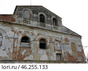 Руины Кобринской синагоги (фрагмент). Белоруссия, Брестская область, город Кобрин, Первомайская улица, дом 40 (2020 год). Стоковое фото, фотограф Алексей Иванов / Фотобанк Лори