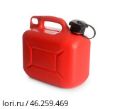 Plastic jerrycan on white background. Стоковое фото, фотограф Pixel_shot / Фотобанк Лори