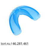 Orthodontic mouth guard on white background. Стоковое фото, фотограф Pixel_shot / Фотобанк Лори