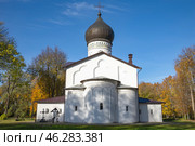 Старинный собор Державной иконы Божией Матери. Гдов, Псковская область. Стоковое фото, фотограф Анна Карасева / Фотобанк Лори