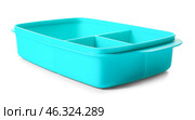 Empty school lunchbox on white background. Стоковое фото, фотограф Pixel_shot / Фотобанк Лори