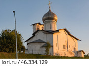 Церковь Петра и Павла с Буя. Псков, Россия (2020 год). Стоковое фото, фотограф Дымов Игорь / Фотобанк Лори