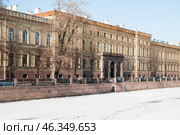 Река Мойка в Санкт-Петербурге. Здание ГУАП. Бывшее здание лейб-гвардии Конного полка Российской империи (2012 год). Стоковое фото, фотограф Александр Алексеев / Фотобанк Лори
