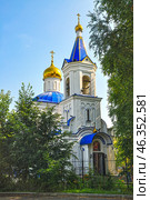 Храм в честь иконы Божией Матери "Целительница". Город Тюмень (2015 год). Стоковое фото, фотограф Александр Тараканов / Фотобанк Лори