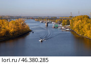 Река Самарка автомобильный мост пристани (2020 год). Стоковое фото, фотограф Ольга Дубровская / Фотобанк Лори