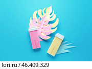 Liposoluble wax cartridges on color background. Стоковое фото, фотограф Pixel_shot / Фотобанк Лори