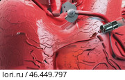 Anatomically correct human heart with venous system, realistic model. 3D illustration for medical applications, educational sites, websites. Стоковое AI-видео, аниматор ALLA YURTAYEVA / Фотобанк Лори