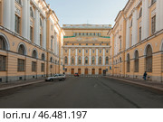 Санкт-Петербург. Улица Зодчего Росси (2009 год). Стоковое фото, фотограф Александр Алексеев / Фотобанк Лори