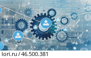 Expanding network of connected users within a digital ecosystem. Стоковое AI-видео, аниматор Юрий Поздников / Фотобанк Лори