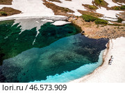 Камчатский край. Голубое озеро в Елизовском районе. Стоковое фото, фотограф Елена Верещака / ТАСС / Фотобанк Лори