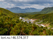 Камчатский край. Горный массив Вачкажец. Стоковое фото, фотограф Елена Верещака / ТАСС / Фотобанк Лори