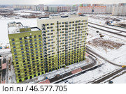 Москва. Вид на многоэтажные жилые дома в районе Некрасовка Юго-Восточного административного округа (2020 год). Стоковое фото, фотограф Михаил Джапаридзе / ТАСС / Фотобанк Лори