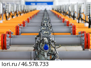 Расходомеры-счетчики газа в подземном хранилище. Стоковое фото, фотограф Александр Рюмин / ТАСС / Фотобанк Лори