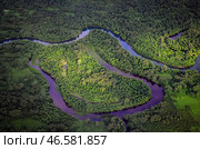 Камчатский край. Вид на реку Паратунку с вертолета. Стоковое фото, фотограф Юрий Смитюк / ТАСС / Фотобанк Лори