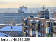 Иркутская область. Братск. Вид на многоэтажные жилые дома (2022 год). Стоковое фото, фотограф Александр Рюмин / ТАСС / Фотобанк Лори