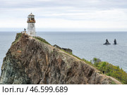Приморский край. Маяк Рудный на мысе Бринера. Стоковое фото, фотограф Юрий Смитюк / ТАСС / Фотобанк Лори
