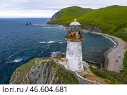 Приморский край. Маяк Рудный на мысе Бринера. Стоковое фото, фотограф Юрий Смитюк / ТАСС / Фотобанк Лори