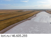 Астраханская область. Соленое озеро Мазна-Хаг (2022 год). Стоковое фото, фотограф Эрик Романенко / ТАСС / Фотобанк Лори