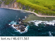 Приморский край. Кекуры Два Брата у бухты Рудная в Японском море. Стоковое фото, фотограф Юрий Смитюк / ТАСС / Фотобанк Лори