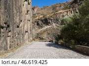 Basalt columns in Garni Gorge, Armenia. Стоковое фото, фотограф Юлия Белоусова / Фотобанк Лори