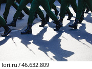 Марширующие военнослужащие. Стоковое фото, фотограф Валентин Егоршин / ТАСС / Фотобанк Лори