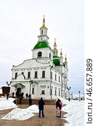 Город Ялуторовск. Сретенский собор зимой. Редакционное фото, фотограф Александр Тараканов / Фотобанк Лори