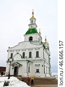 Город Ялуторовск. Сретенский собор зимой. Редакционное фото, фотограф Александр Тараканов / Фотобанк Лори