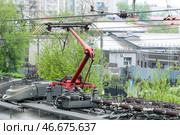 Москва. Токосъемник электропоезда. Стоковое фото, фотограф Сергей Петров/NEWS.ru / ТАСС / Фотобанк Лори