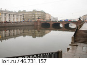 Весенний Петербург. Фонтанка, Аничков мост (2009 год). Стоковое фото, фотограф Александр Алексеев / Фотобанк Лори
