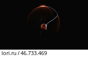Electrostatic plasma sphere in the dark. Стоковое фото, фотограф David Kashakhi / Фотобанк Лори
