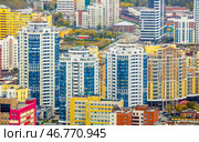 Russia, Sverdlovsk region. 24. 09. 2015. the city of Yekaterinburg view from the skyscraper Vysotsky On an autumn day. Редакционное фото, фотограф Акиньшин Владимир / Фотобанк Лори
