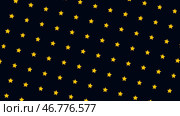Cute cartoon animation of the small stars moving upwards endlessly on black background. Стоковая иллюстрация, иллюстратор David Kashakhi / Фотобанк Лори