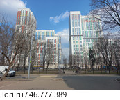 Высотный жилой комплекс «Богородский». Тридцатиэтажный монолитный жилой дом, построен в 2012 году. Бульвар Маршала Рокоссовского, 6, корпус 1. Район Богородское. Москва (2023 год). Редакционное фото, фотограф lana1501 / Фотобанк Лори