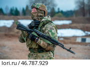 Подготовка военнослужащих на полигоне СВО (2023 год). Редакционное фото, фотограф Sergey Rusanov / Фотобанк Лори