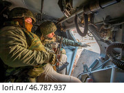 Подготовка военнослужащих на полигоне СВО (2023 год). Редакционное фото, фотограф Sergey Rusanov / Фотобанк Лори