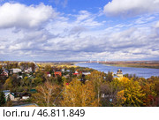 Река Ока, церковь Николы Набережного, Муром, Владимирская область (2012 год). Стоковое фото, фотограф Baturina Yuliya / Фотобанк Лори