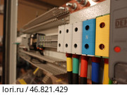 Электрические клеммы с проводами и электротехническим оборудованием. Electrical terminals with wires and electrical equipment. Стоковое фото, фотограф Юрий Пуликов / Фотобанк Лори