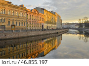 Река Мойка весной. Петербург утром (2014 год). Стоковое фото, фотограф Александр Алексеев / Фотобанк Лори