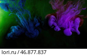 Abstract colorful psychedelic background with many shapes and forms changing fast, LSD effect. Стоковое фото, фотограф David Kashakhi / Фотобанк Лори