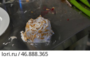 Closeup of a cream brule. Стоковое фото, фотограф David Kashakhi / Фотобанк Лори