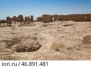 The Kyzyl-Kala fortress of Ancient Khorezm (2022 год). Стоковое фото, фотограф Юлия Белоусова / Фотобанк Лори