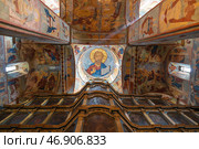 Фрески в соборе Святой Софии в Вологодском кремле. Вологда, Россия (2023 год). Редакционное фото, фотограф Наталья Волкова / Фотобанк Лори