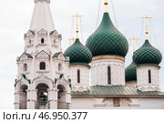 Church of Elijah the Prophet on a summer morning. Yaroslavl. A golden ring. Russia. Стоковое фото, фотограф Photojuli / Фотобанк Лори