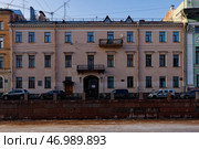 Дом Эбелинга (по наб. Мойки), 1803. Архитектор Руска Луиджи. Санкт-Петербург, набережная реки Мойки, 25. Редакционное фото, фотограф Александр Селезнев / Фотобанк Лори