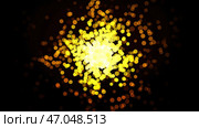 Repeating pattern of particle scattering from one white point to cross and back. Стоковая иллюстрация, иллюстратор David Kashakhi / Фотобанк Лори